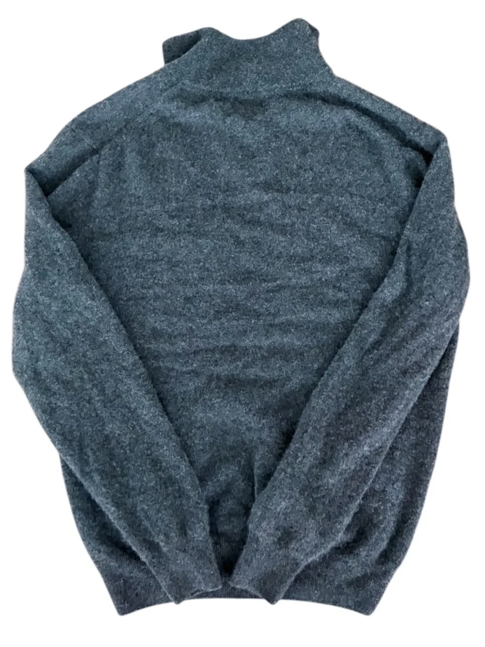 J.Crew Cashmere Quarter-Zip Heathered Charcoal Gray Men’s Sweater Size Large